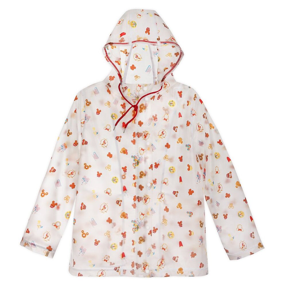 Disney Parks Hooded Rain Jacket for Women Size Large NWOT Disneyland icons